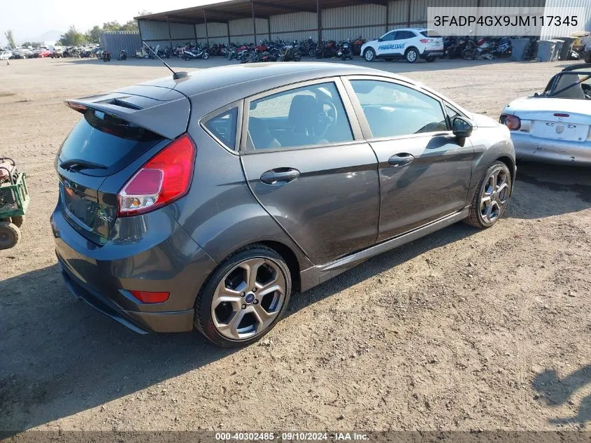 2018 Ford Fiesta St VIN: 3FADP4GX9JM117345 Lot: 40302485