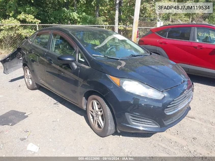 2018 Ford Fiesta Se VIN: 3FADP4BJ7JM119534 Lot: 40322695