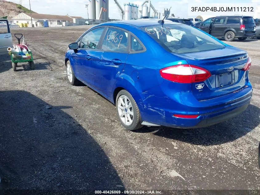 3FADP4BJ0JM111212 2018 Ford Fiesta Se