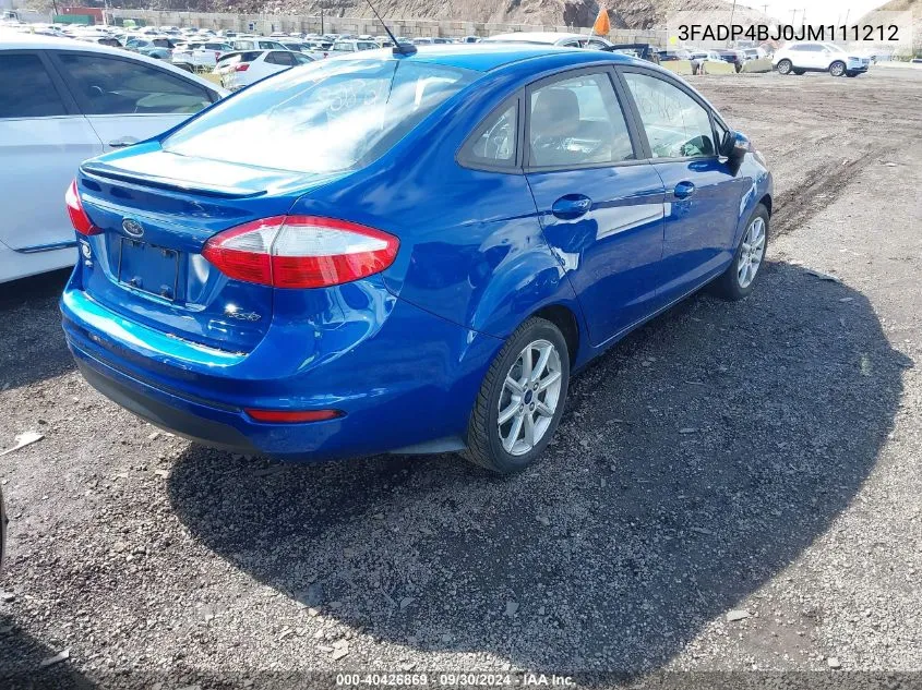 3FADP4BJ0JM111212 2018 Ford Fiesta Se