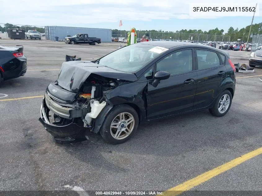 2018 Ford Fiesta Se VIN: 3FADP4EJ9JM115562 Lot: 40529948