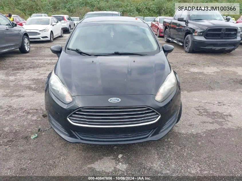 2018 Ford Fiesta S VIN: 3FADP4AJ3JM100366 Lot: 40547656