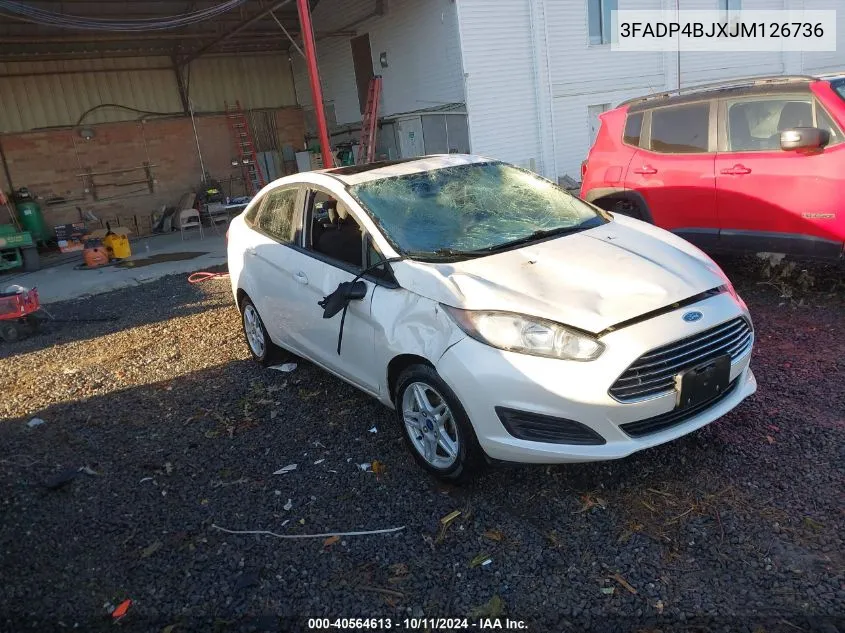 2018 Ford Fiesta Se VIN: 3FADP4BJXJM126736 Lot: 40564613