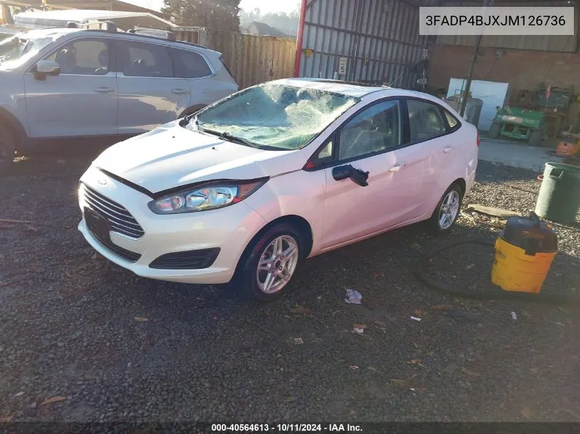 2018 Ford Fiesta Se VIN: 3FADP4BJXJM126736 Lot: 40564613