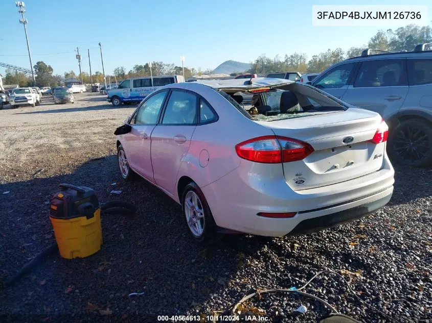 2018 Ford Fiesta Se VIN: 3FADP4BJXJM126736 Lot: 40564613