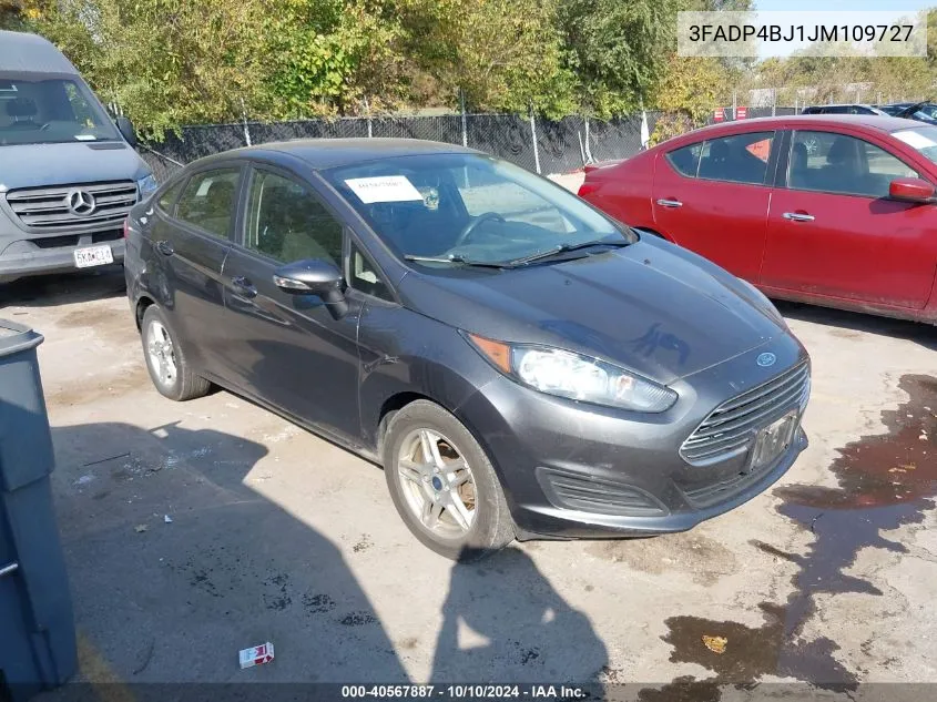 2018 Ford Fiesta Se VIN: 3FADP4BJ1JM109727 Lot: 40567887