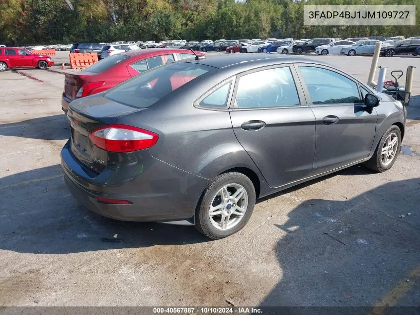 2018 Ford Fiesta Se VIN: 3FADP4BJ1JM109727 Lot: 40567887