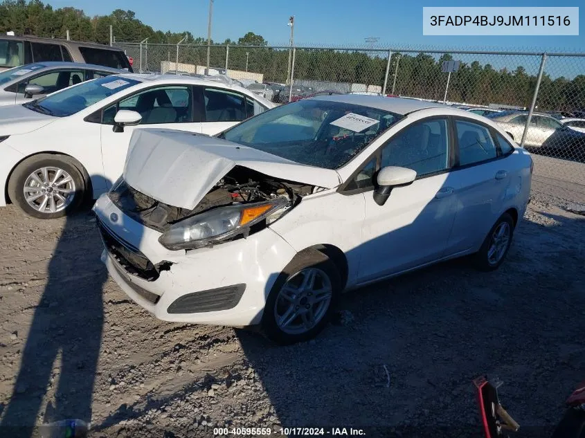 2018 Ford Fiesta Se VIN: 3FADP4BJ9JM111516 Lot: 40595559