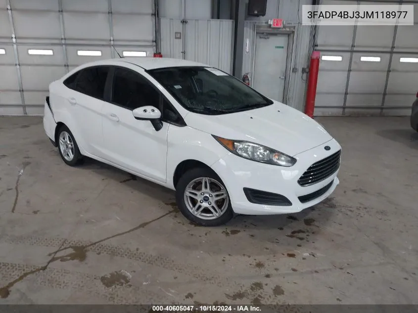 2018 Ford Fiesta Se VIN: 3FADP4BJ3JM118977 Lot: 40605047