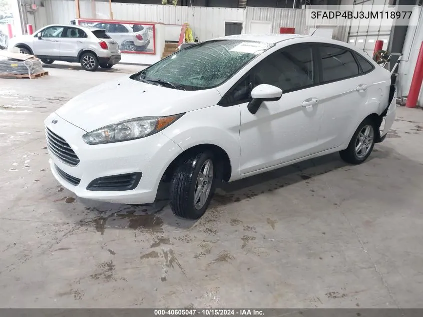 2018 Ford Fiesta Se VIN: 3FADP4BJ3JM118977 Lot: 40605047