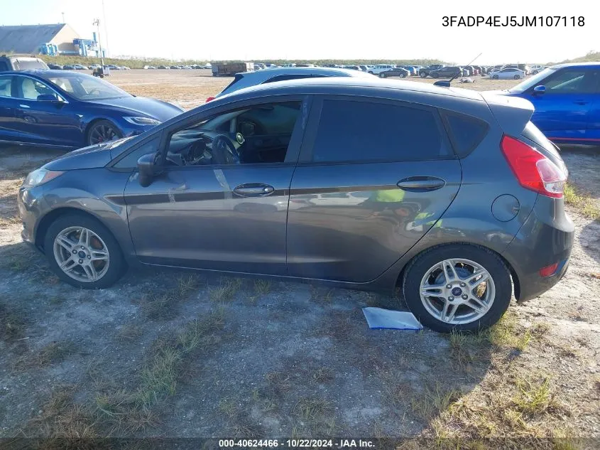 2018 Ford Fiesta Se VIN: 3FADP4EJ5JM107118 Lot: 40624466