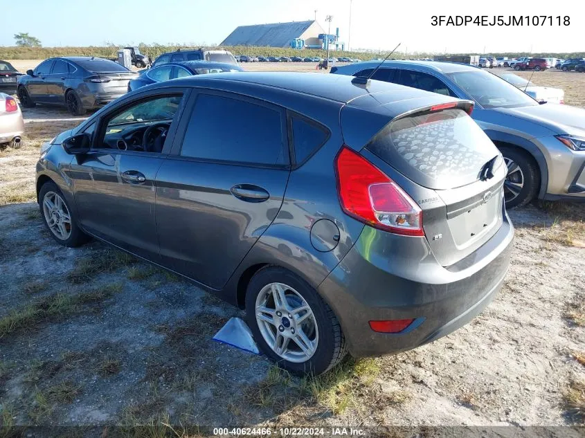 2018 Ford Fiesta Se VIN: 3FADP4EJ5JM107118 Lot: 40624466