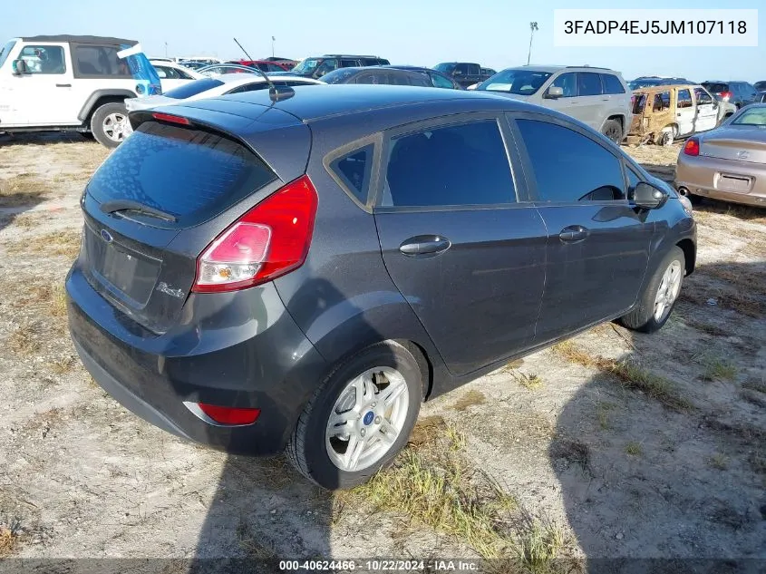 2018 Ford Fiesta Se VIN: 3FADP4EJ5JM107118 Lot: 40624466