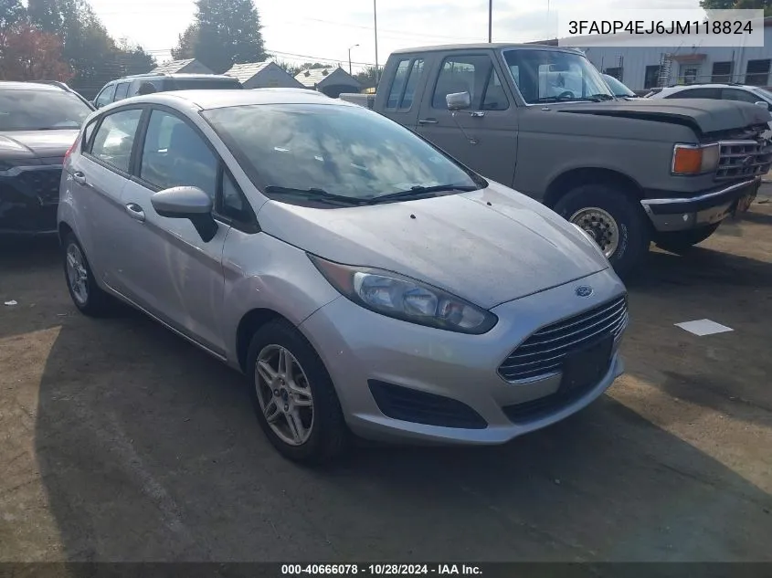 2018 Ford Fiesta Se VIN: 3FADP4EJ6JM118824 Lot: 40666078