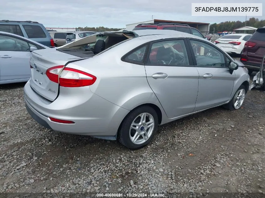 2018 Ford Fiesta Se VIN: 3FADP4BJ8JM139775 Lot: 40698691