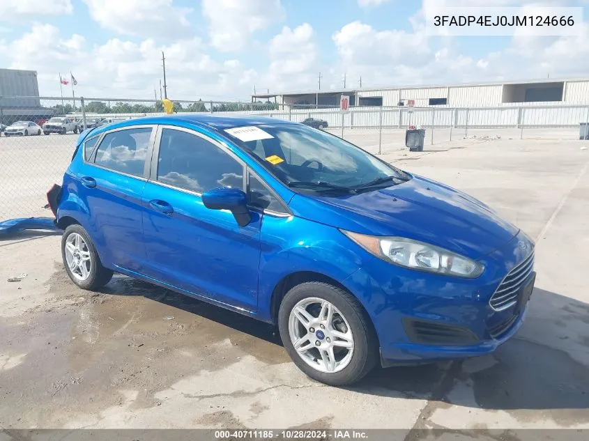 2018 Ford Fiesta Se VIN: 3FADP4EJ0JM124666 Lot: 40711185