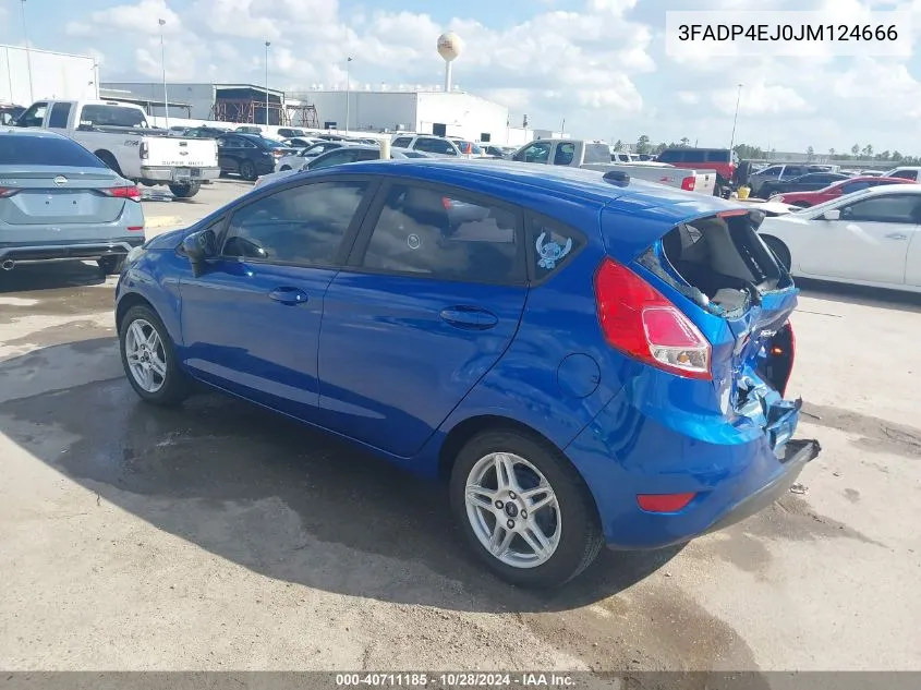 2018 Ford Fiesta Se VIN: 3FADP4EJ0JM124666 Lot: 40711185