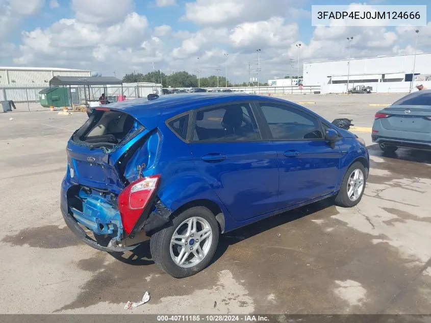 2018 Ford Fiesta Se VIN: 3FADP4EJ0JM124666 Lot: 40711185