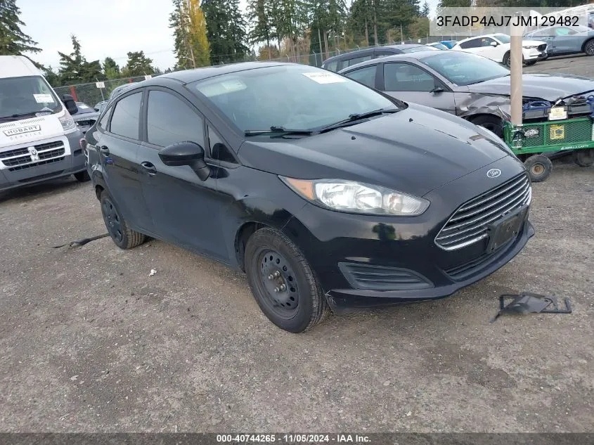 2018 Ford Fiesta S VIN: 3FADP4AJ7JM129482 Lot: 40744265