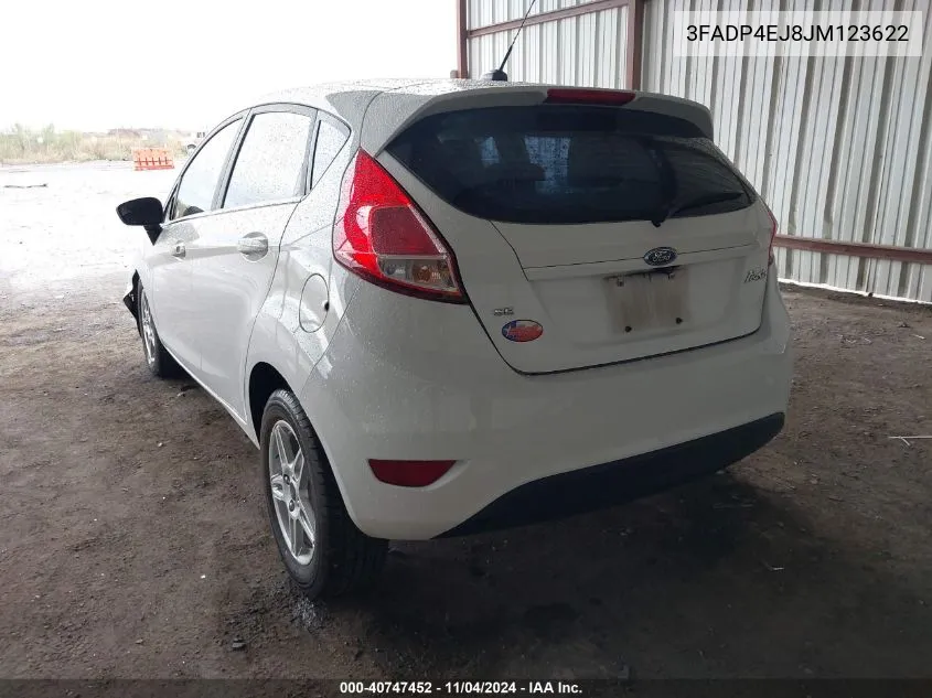 2018 Ford Fiesta Se VIN: 3FADP4EJ8JM123622 Lot: 40747452