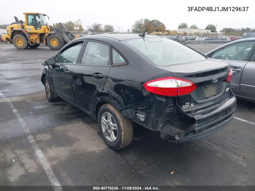 2018 Ford Fiesta Se VIN: 3FADP4BJ1JM129637 Lot: 40776236