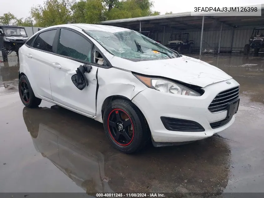 2018 Ford Fiesta S VIN: 3FADP4AJ3JM126398 Lot: 40811245