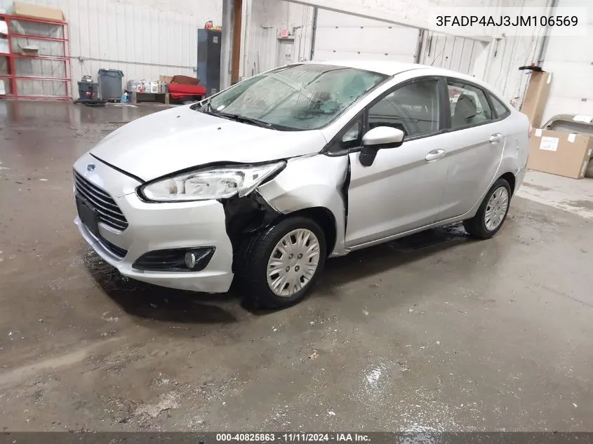 2018 Ford Fiesta S VIN: 3FADP4AJ3JM106569 Lot: 40825863