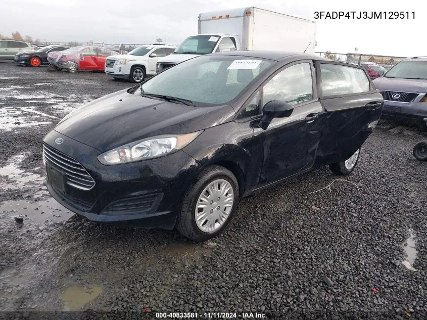 2018 Ford Fiesta S VIN: 3FADP4TJ3JM129511 Lot: 40833581