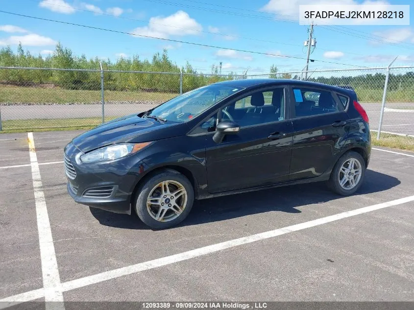 2019 Ford Fiesta Se VIN: 3FADP4EJ2KM128218 Lot: 12093389