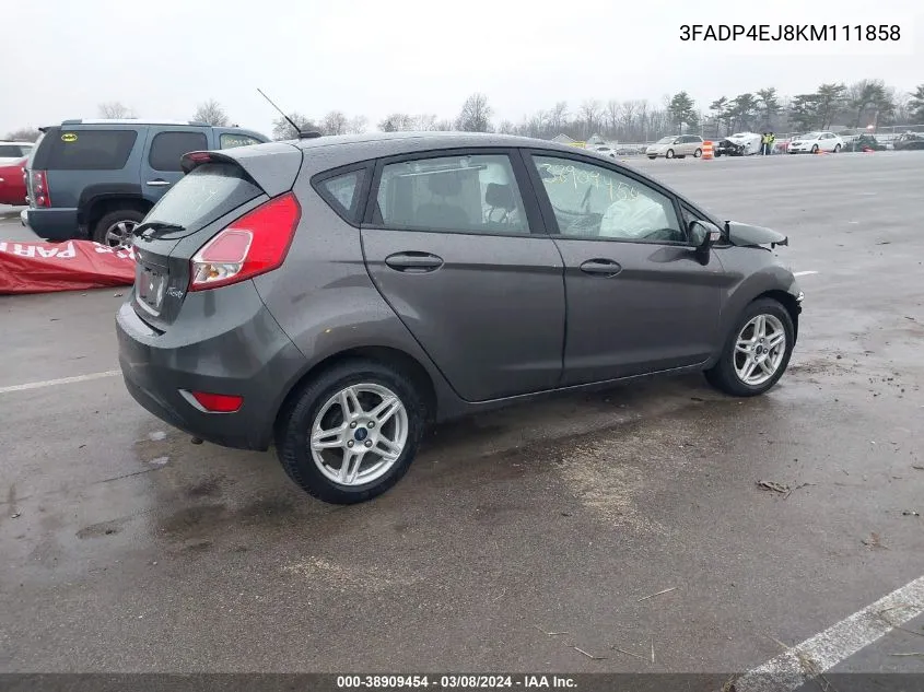 2019 Ford Fiesta Se VIN: 3FADP4EJ8KM111858 Lot: 38909454