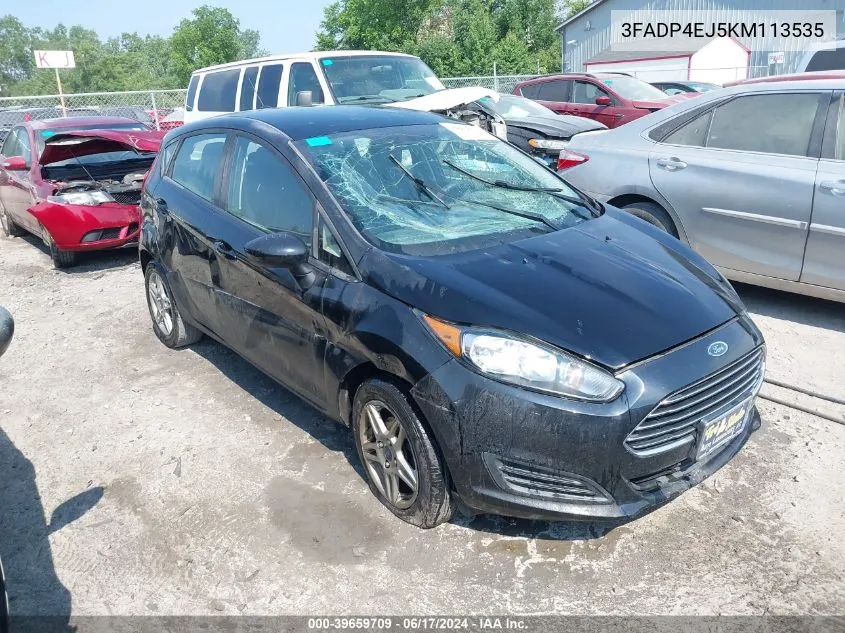 3FADP4EJ5KM113535 2019 Ford Fiesta Se