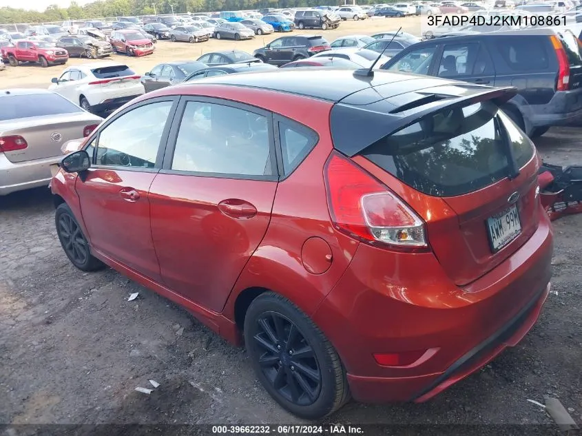 2019 Ford Fiesta St Line VIN: 3FADP4DJ2KM108861 Lot: 39662232