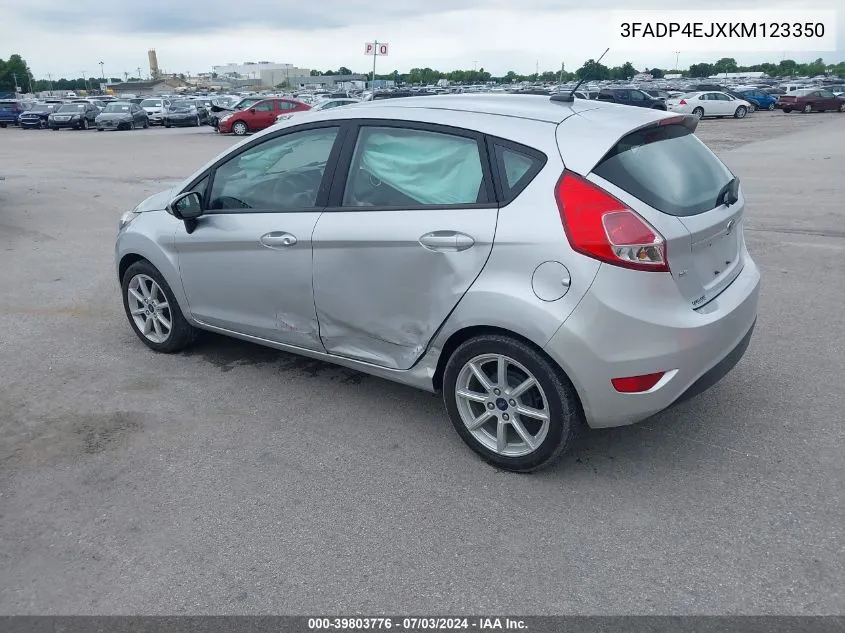 2019 Ford Fiesta Se VIN: 3FADP4EJXKM123350 Lot: 39803776