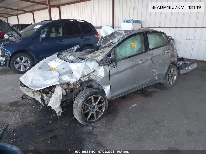 3FADP4EJ7KM143149 2019 Ford Fiesta Se