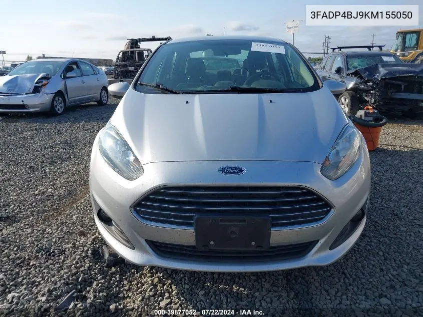 2019 Ford Fiesta Se VIN: 3FADP4BJ9KM155050 Lot: 39877052