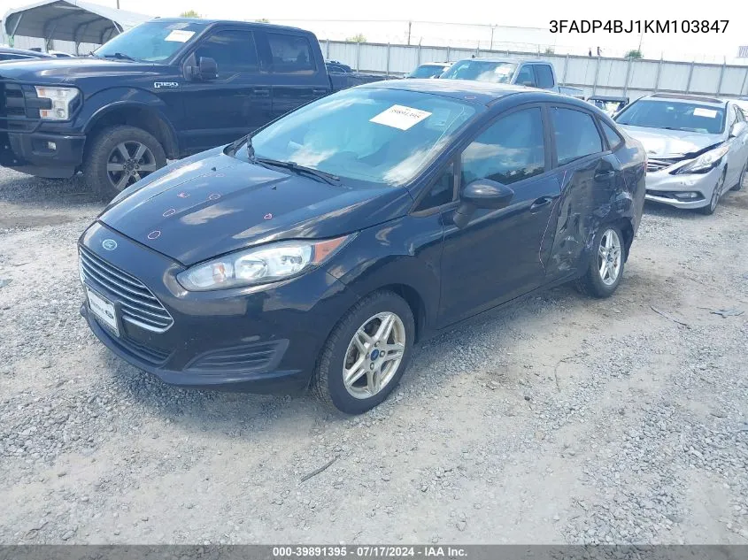 2019 Ford Fiesta Se VIN: 3FADP4BJ1KM103847 Lot: 39891395