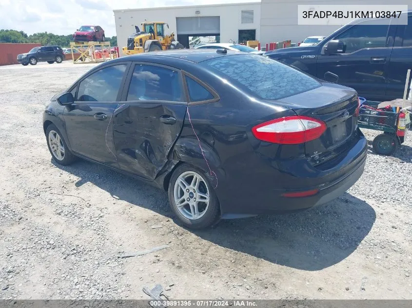 2019 Ford Fiesta Se VIN: 3FADP4BJ1KM103847 Lot: 39891395