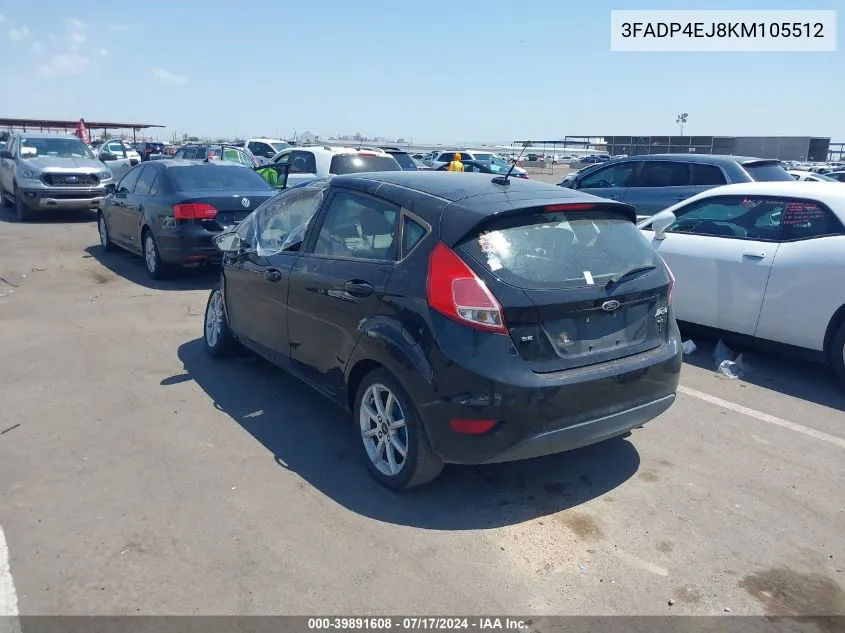 3FADP4EJ8KM105512 2019 Ford Fiesta Se