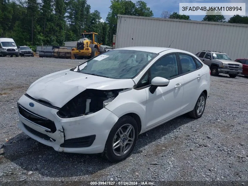 3FADP4BJ6KM108994 2019 Ford Fiesta Se