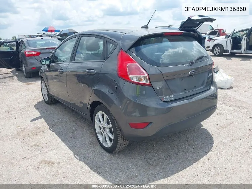 3FADP4EJXKM136860 2019 Ford Fiesta Se