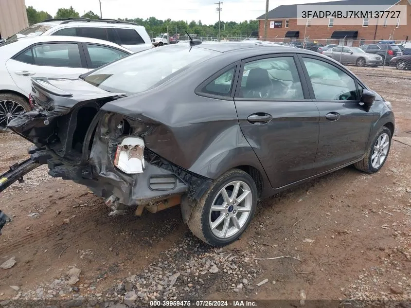 3FADP4BJ7KM137727 2019 Ford Fiesta Se