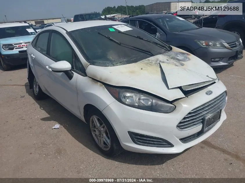 2019 Ford Fiesta Se VIN: 3FADP4BJ5KM129688 Lot: 39978969