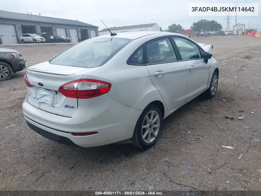 3FADP4BJ5KM114642 2019 Ford Fiesta Se