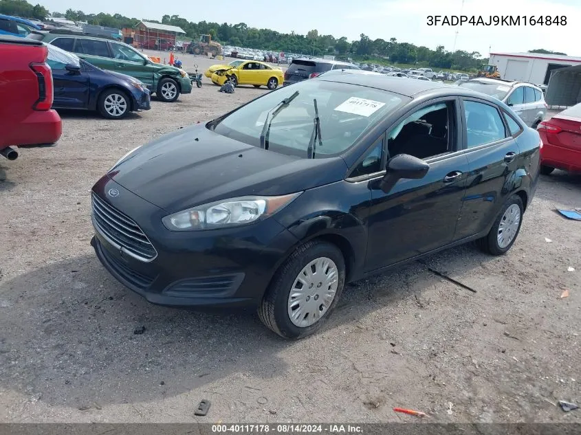 2019 Ford Fiesta S VIN: 3FADP4AJ9KM164848 Lot: 40117178