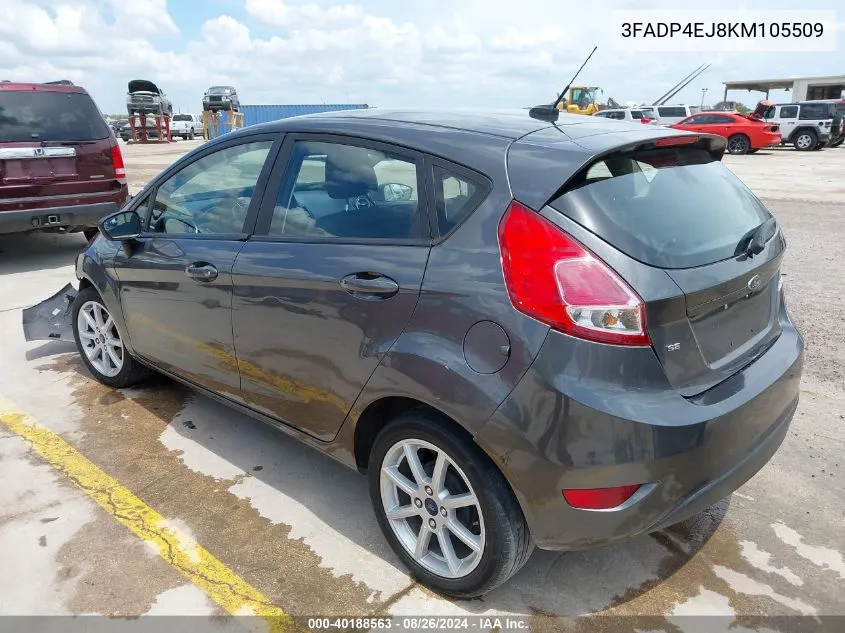 3FADP4EJ8KM105509 2019 Ford Fiesta Se