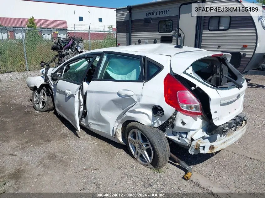 3FADP4EJ3KM155489 2019 Ford Fiesta Se