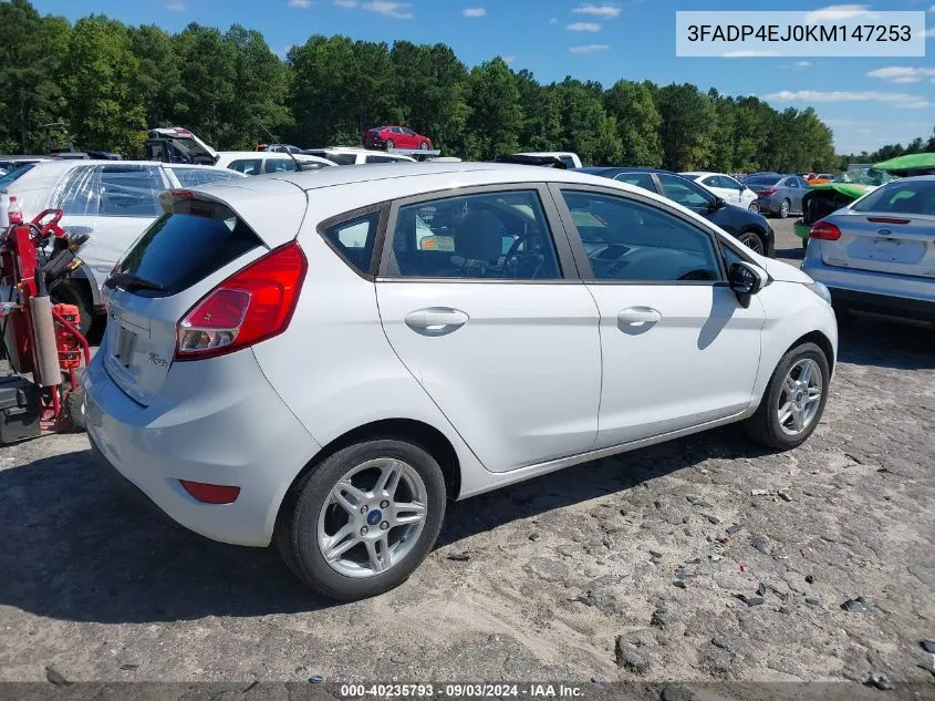 3FADP4EJ0KM147253 2019 Ford Fiesta Se