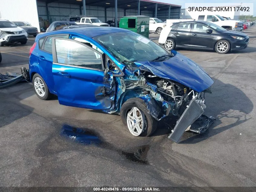 3FADP4EJ0KM117492 2019 Ford Fiesta Se