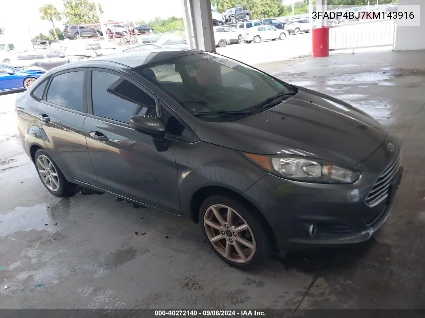 3FADP4BJ7KM143916 2019 Ford Fiesta Se