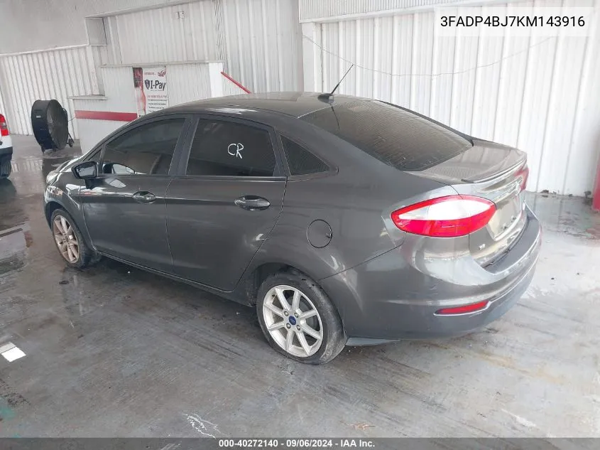 3FADP4BJ7KM143916 2019 Ford Fiesta Se